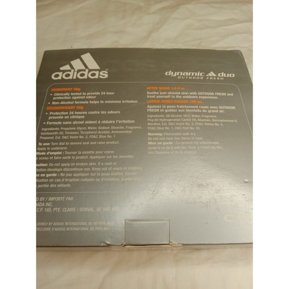 ADIDAS AFTER SHAVE  LOTION  APRES RASAGE , 100 mL,/DEODORANT 56g  VINTAGE - Picture 5 of 6